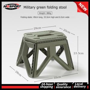 【HOSPORT】 Foldable Camping Chair for Outdoor Activities Lightweight Portable Triangle Stool for Hiking and Fishing
