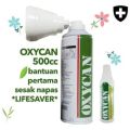 Oxycan Oksigen Portable 500 cc | Untuk Sesak Nafas Atau Asma | Tabung Oksigen Kecil Sekali Pakai. 