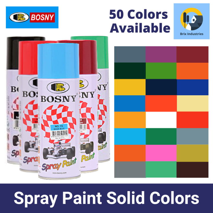 Bosny Spray Paint High Quality Acrylic Spray Paint Complete Color