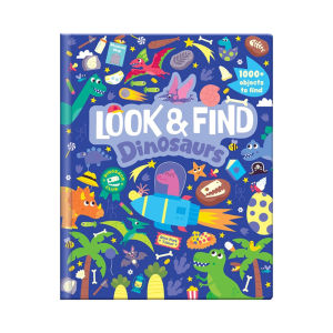 Dinosaurs Look & Find Padded Book To Discover 1000+ Objects (Hardcover) For Kids