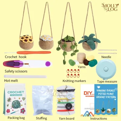 SG STOCK Animal Sery Crochet Kit Crochet Knitted Toys DIY Crochet Kit For BeginnersCrocheting Knitting Kit