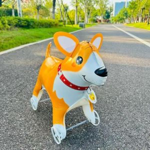 YUNAFIN Animals 4D Standing Foil Balloons Walking/pulling Cart Balloons with Wheels Self-sealing Animal Balloons  Childrens Toys Walking Balloon Kids Birthday Party Decoration