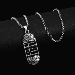 Kalung Liontin Fashion Desain Sempoa Untuk Pria Wanita Gaya Retro