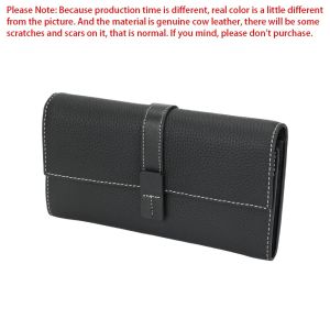 Royal Bagger Long Wallets for Women Genuine Cow Leather Large Capacity Card Holder Fashion Coin Purse Phone Wallet 1565