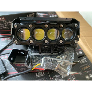 Lampu Tembak sorot Led sql 4 Mata 8d 12-80 Volt plus dekat kuning putih