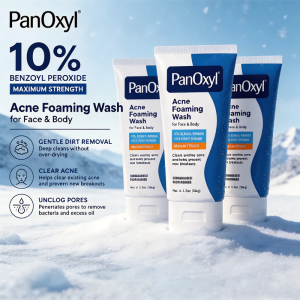 [BUNDLE OF 3] PanOxyl AcneFoaming Wash 10% Benzoyl PeroxideMaximum Strength 156gx3