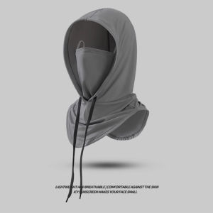 Adjustable Outdoor Fishing Hat Balaclava Men Women Hiking Face Mask Sunscreen Protection Face Cover Neck Wrap Cover