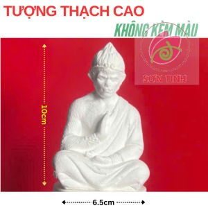 Tượng thạch cao Tôn Ngộ Không ngồi thiền (Không kèm màu) tô tượng đồ chơi cho trẻ