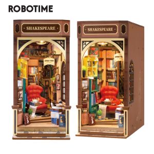 Robotime Rolife Wonderland Bookstore DIY Book Nook Stories Miniature House Kits  Kids Toy Xmas Gift- TGB07