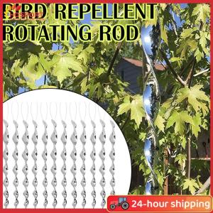 【HOSPORT】12x Bird Repellent Rotating Rod Reflective Spiral Deterrent Control Device
