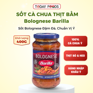 Sốt mì Ý Bolognese Barilla – Sốt cà chua thịt bò & heo hũ 400G