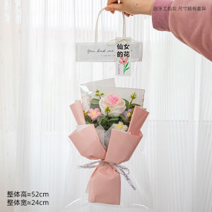Hand-woven Sunflower Yarn Bouquet Creative New Year Thing To Send Girlfriend Graduation Gift Knitted Artificial Knitted Sunflower Wool Flowers Graduation Bouquet Doctor Bear Doll Birthday Gift for Girlfriend Classmates