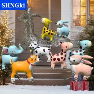 [COD] 🔥🔥🔥SHNGki 4D phim hoạt hình lá bóng bay Voi đứng đi bộ bóng với bánh xe cho trẻ em sinh nhật bên trang trí bé tắm