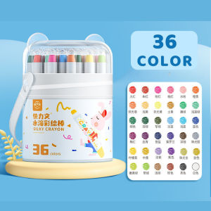 สีเทียน ปลอดสารพิษ สีเทียนระบายน้ำ ระบายง่าย หมุนได้ ไม่เลอะมือ ล้างทำความสะอาดได้ V93 🚚ส่งจากไทย