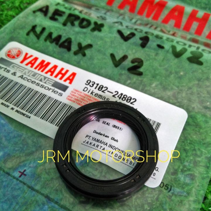 93102-24802 Oil Seal Pulley Side Aerox V1 V2 Nmax V2 Yamaha Genuine 