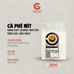 (200GR) Cà phê hạt LIBERICA Gaia Cafe ÁO LỤA HÀ ĐÔNG  | 100% Cafe Liberica | Hương TRÁI CÂY ĐẬM VỪA HẬU NGỌT