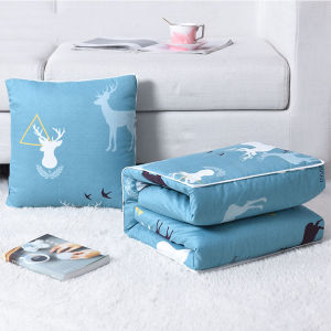 หมอนผ้าห่ม หมอนผ้าห่มลายการ์ตูนน่ารัก หมอน หมอนโซฟา หมอนงีบ ผ้าห่มพับแล้วจะเป็นหมอน หมอนอเนกประสงค์ นุ่มสบาย 100x160cm เล็กและน่ารัก