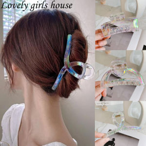 Lovely girls house Korean Style Summer Fashion Temperament Mermaid Color Magic Hair Pin Large Hair Claw Hair Clip for Women