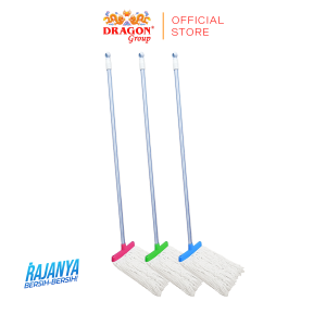 DRAGON Mop Pel Segi L Alat Pel Lantai 110 cm Pembersih Lantai Cleaning Mop Serbaguna MP227 Warna Random