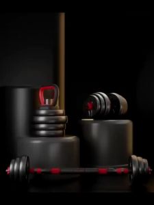 Dumbbell Set Adjustable PVC 10/20/30/40KG Barbell Bumper Rubber Coating Gym Home Strength Training Equipment 健身哑铃