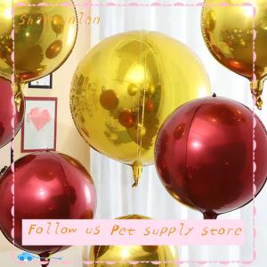 🎁【Special price】🎁Sha ลูกโป่งตกแต่งทำจากโลหะทรงกลมขนาด32นิ้วสำหรับงานเฉลิมฉลองและของตกแต่งงานปาร์ตี้บรรจุก๊าซฮีเลียมสามารถลอยได้4D