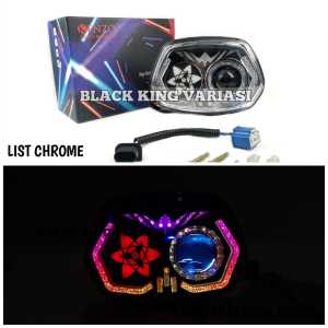 Lampu Depan Biled Vespa Sprint Iget Lampu Biled Daymaker Vespa Sprint Lampu Led Vespa RGB Headlamp LED Daymaker Vespa Sharingan