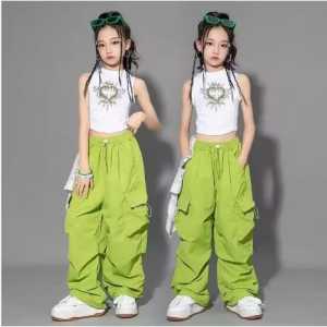 Celana Cargo Korea Anak Perempuan Toyobo Import 6-17 Tahun Korean Style Premium