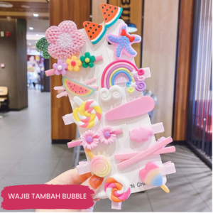 Bykiddos - Set Aksesoris Rambut Anak Isi 14 PCS / Jepit Rambut Anak Perempuan / Hiasan Kepala Bayi Perempuan Aksesori Rambut