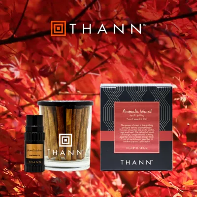 THANN Aromatic Wood Joy&Uplifting Pure Essential Oil 10 ml.