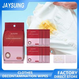 Jaysuing cao trang phục biểu diễn vết loại bỏ khăn ướt quần áo dùng một lần vải lụa quần áo bằng vải lanh khử nhiễm khăn lau quần áo khử nhiễm khăn lau khẩn cấp quần áo thuận tiện không có rửa khăn lau dầu và loại bỏ bụi bẩn với gói độc lập