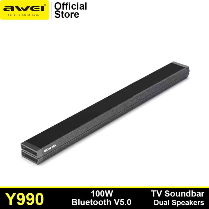 Awei Y990 100W Dual Speaker Home Theater Bluetooth 5.0 Soundbar With ...