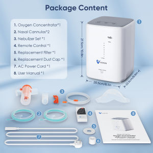 ⭐Local Warehouse+COD⭐ VARON Oxygen Concentrator Household Oxygen Inhaler Elderly And Pregnant Women Respiratory Oxygen Machine Home Small Portable With Atomization Oxygen Machines