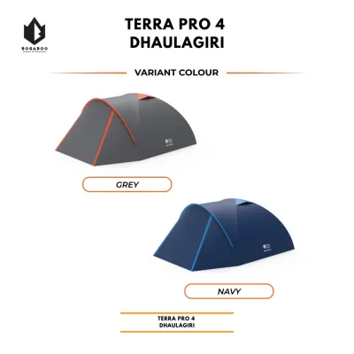 Tenda Dhaulagiri Terra Pro 4 - Tenda Kemping - Tenda Camping 4 Person - Tenda Double Layer - Tenda Dome Ultralight