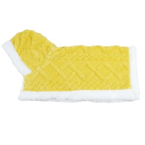MYTHIS Soft Thicken Pet Dog Blanket Flannel Fabric Velvet Dog Bathrobe Towel Absorbent Wearable Pet Bath Towel Autumn Winter