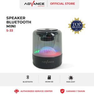 Advance S33 Speaker Bluetooth Portable Mini Super Full Bass Rechargable - FREE ONGKIR Jabodetabek