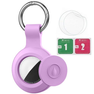 Key Card Holder for Tesla with AirTag Slot Airtag Keychain Holder for Model 3 Y S X Air Tag Case Secure Card Cover with Metal Key Ring Key Chain for Tesla Accessories