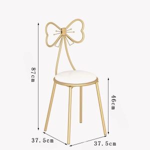 Nordic Butterfly Chair Velvet Makeup Dressing Table Stool Nail Scrubbing Chair 化妝椅