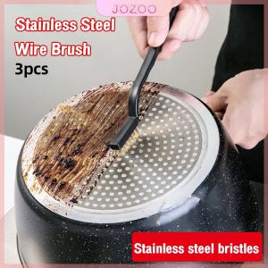Jozoo Stainless Steel Wire Brush Tooth Brushes Rust Scrub Remove Cleaning Tools 3pcs/set