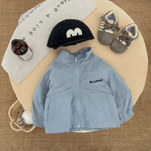 Childrens hooded jacket spring and autumn style boys windbreaker 2025 Cool and stylish casual jacket sun protection top trendy