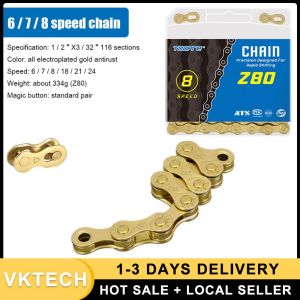 Durable Anti-Rust MTB Chains - Variable Speed Bike Chain Parts for Adventurous Cyclists