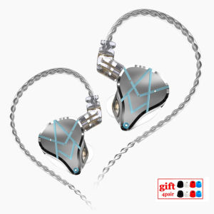 KZ ASX 20BA unit HIFI dalam telinga Monitor seimbang Armature earphone bunyi membatalkan Earbuds DJ sukan Headset KZ ZAX ASF ZSX CA16