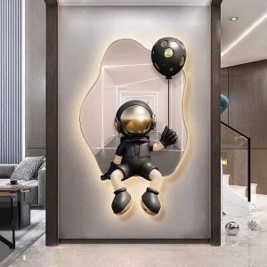 Tranh treo tường phòng khách gấu Bear Brick trang trí hành lang nhà hàng khách sạn