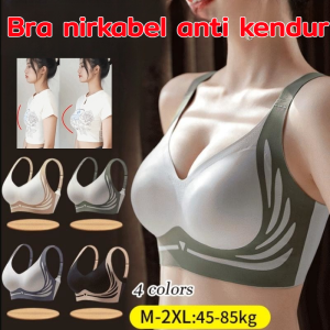 【Kirim dalam 24 jam】Anti-Sagging Wireless Push-Up Bra Tahan Benturan Lemari Pakaian Bh Payudara Besar Menyangga Mengangkat Seamless Tanpa Kawat