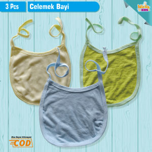 3 Pcs Celemek Bayi baru Lahir Untuk Makan Waterproof Baju Karet Untuk Air Liur Windis Kids
