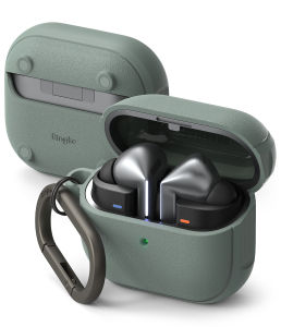 RINGKE® ONYX MAGNETIC Samsung Galaxy Buds 3 Pro/ 3 Flexible Impact Scratches Protection Durable Anti-Skid Carabiner