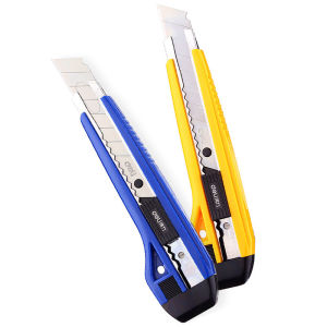 Heavy Duty Retractable Utility Knife Sharp Box Cutter Safety Blade for Package Unboxing Deli 2041 Pisau Pemotong Kotak Pisau Utiliti Tajam Buka Bungkusan Kurier Kertas Premium Quality