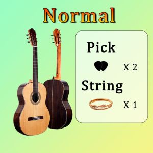 Acoustic Guitar 38-inch Fillet Guitar Suitable for Beginners with Gig Bag Picks and Strings Set