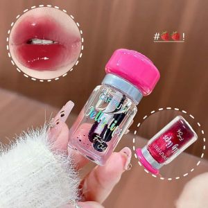 JIANGZHIB CAPPUVINI เห็ดเล็กลิปเคลือบโปร่งใส ให้ความชุ่มชื้นแก่ริมฝีปากขาวกระจกเคลือบริมฝีปาก