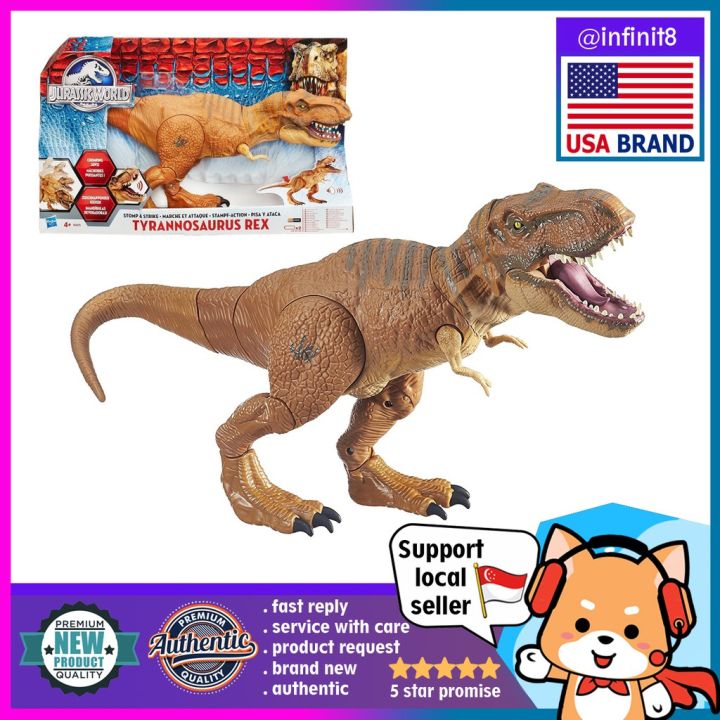 [sg stock-100% authentic] Jurassic World Stomp and Strike Tyrannosaurus ...