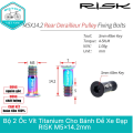 Bộ 2 Ốc Vít Titanium Cho Củ Cùi Đề Xe Đạp RISK M5x14.2mm – Siêu Nhẹ, Nhiều Màu Lựa Chọn. 